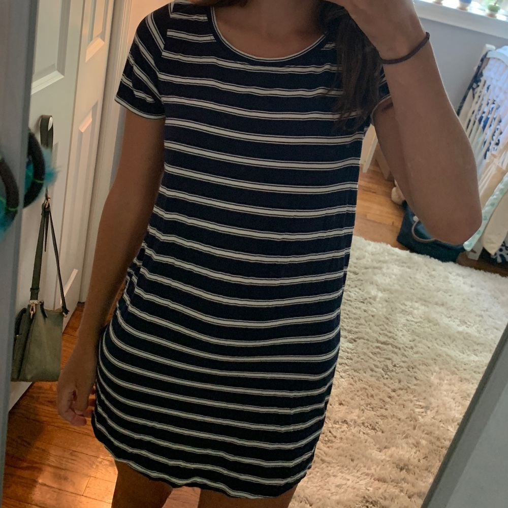Striped t-shirt dress